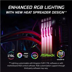 Kingston FURY Beast RGB 32GB (2x16GB) DDR5 6400MHz CL32 UDIMM