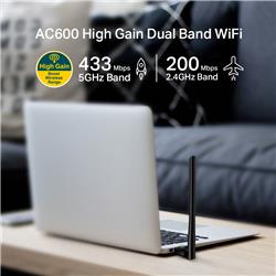 TP-Link (Archer T2U Plus) - Adaptateur USB sans fil bibande AC600(Open Box)