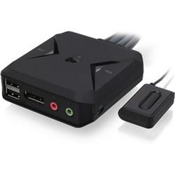 IOGEAR Commutateur KVM à câble DisplayPort USB 2 ports