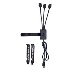 LIAN LI Concentrateur USB 2,0 1-à-3  (Port mâle de type A), Noir(Open Box)
