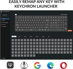 Keychron K10 Max Pleine grandeur Clavier Interrupteurs linéaires(Open Box)