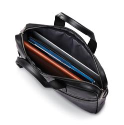 Serviette mince classique en cuir SAMSONITE 15,6 po, noir