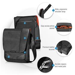 EVERKI Venue XL Sac RFID haut de gamme jusqu'à 12 pouces, noir