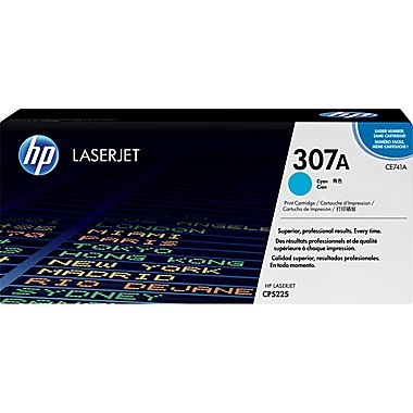 HP (307A) - Cartouche de toner cyan pour imprimantes HP (CE741A)