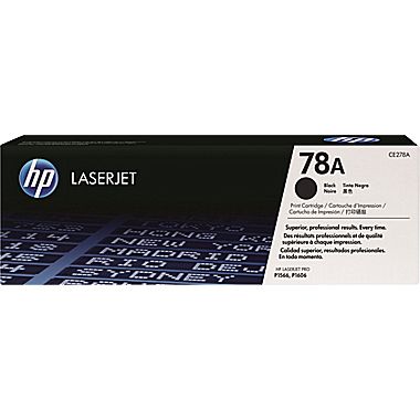 Cartouche de toner d'origine noire pour imprimante laser HP 78A (CE278A)
