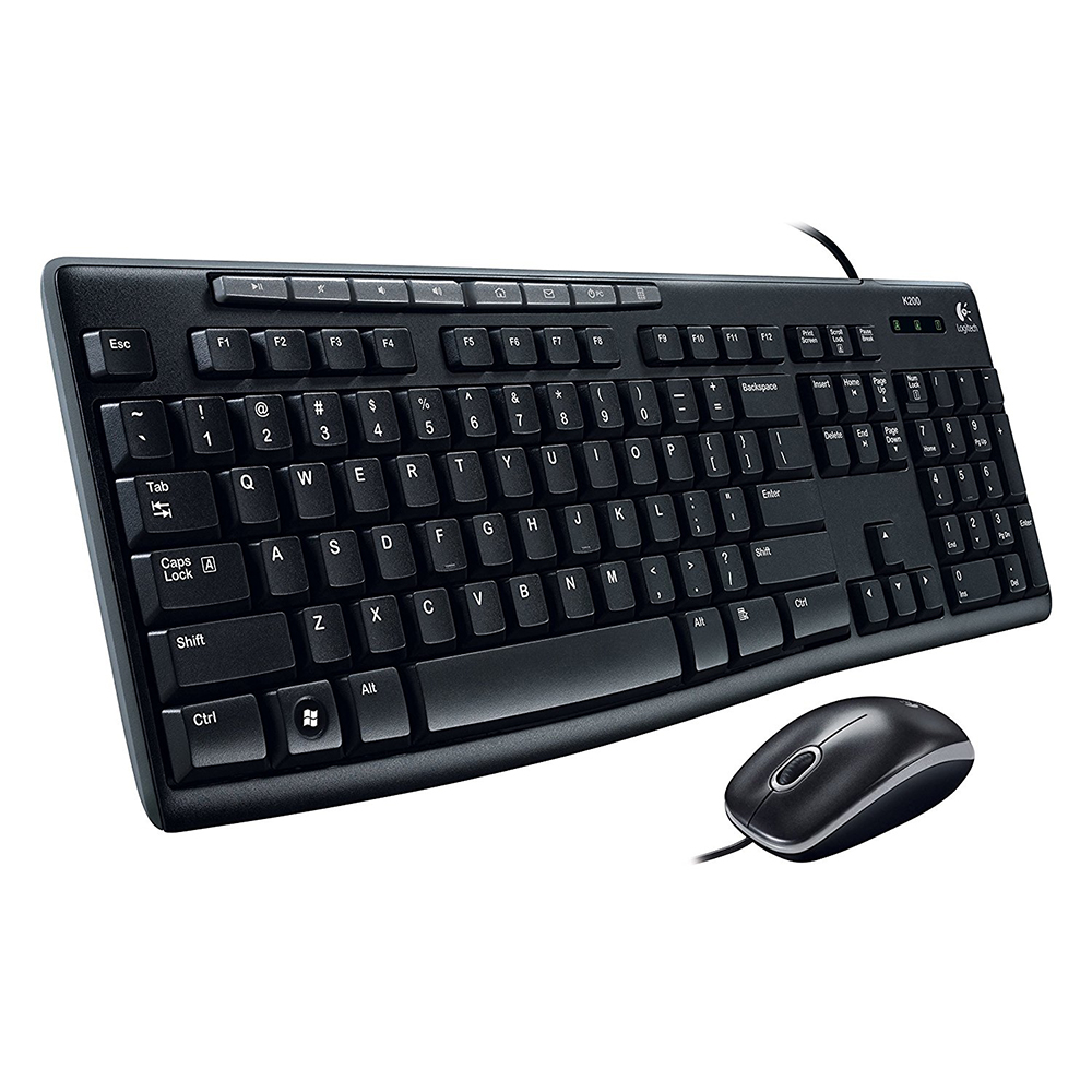 LOGITECH (MK200) - Ensemble clavier-souris filaires de bureau(Open Box)