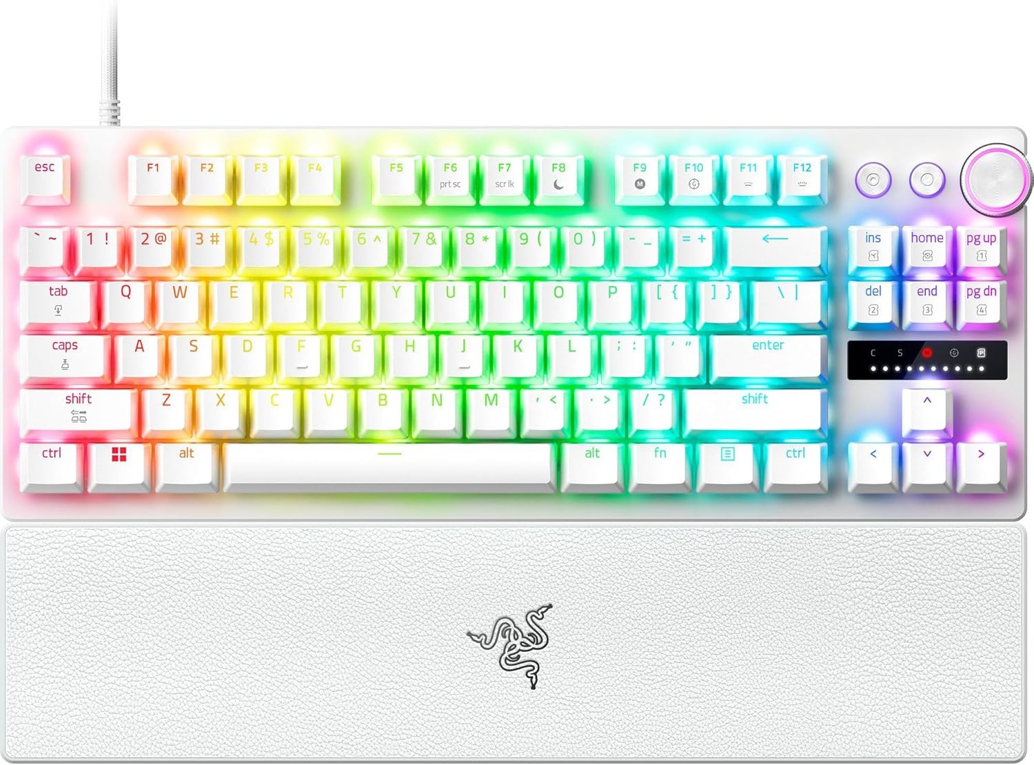 RAZER Huntsman V3 Pro TKL (80 %) Clavier de jeu, Blanc