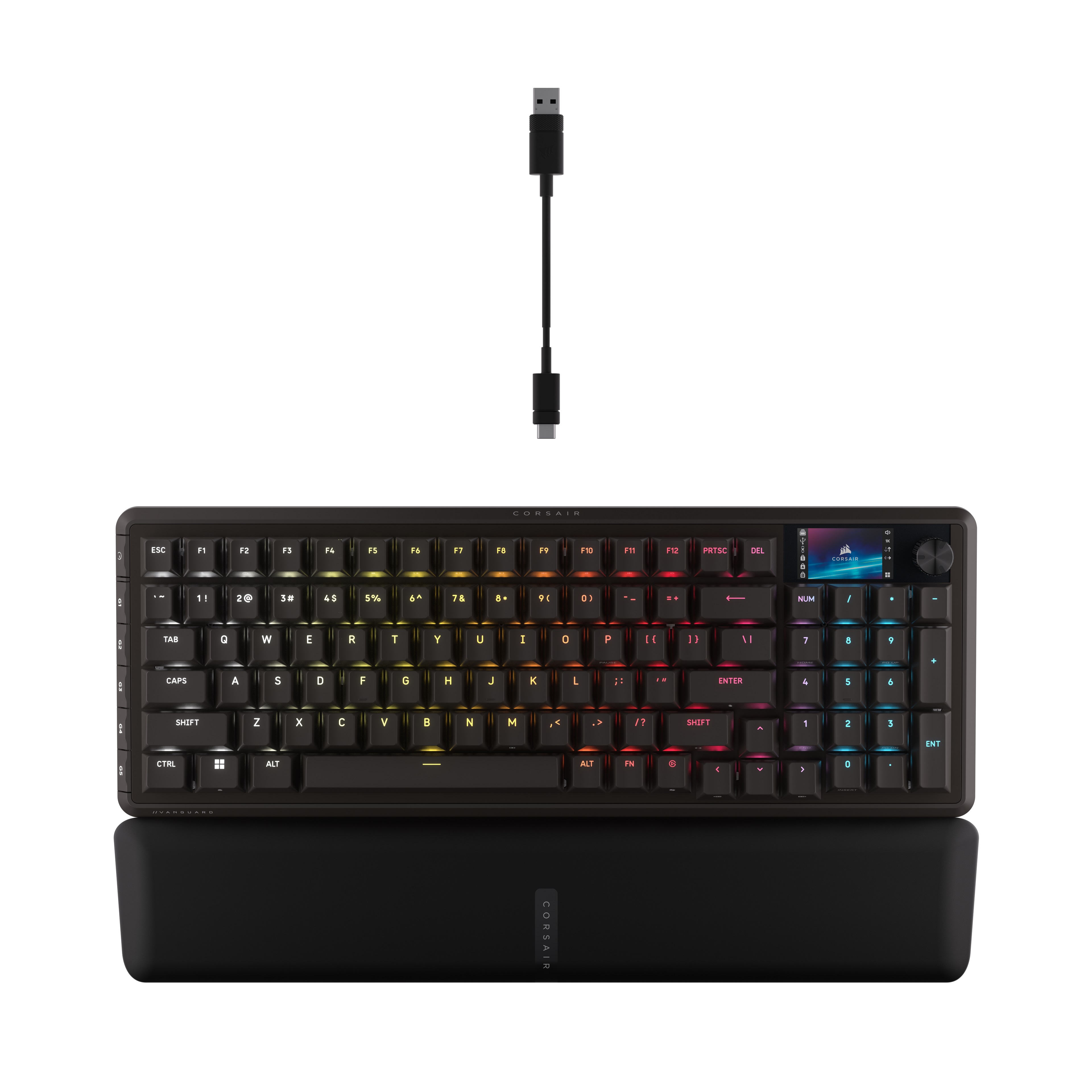 CORSAIR VANGUARD PRO 96 % Clavier de jeu, Black - Disposition US ANSI