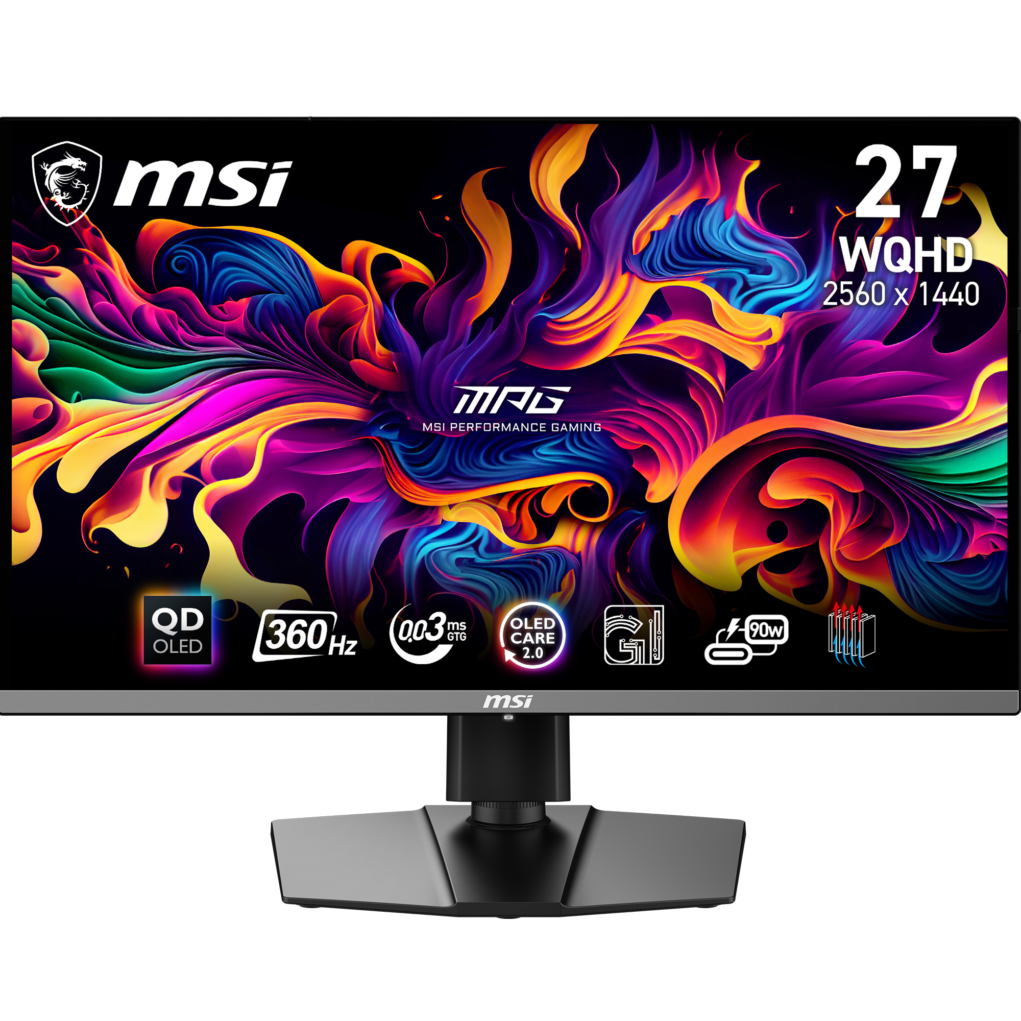MSI MPG 271QRX QD-OLED 27" 16:9 QHD, 360Hz 0.03ms Monitor, AI engine