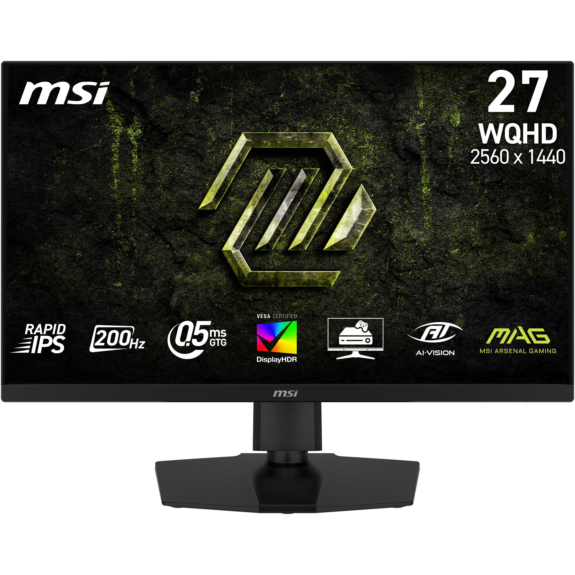 MSI MAG 274QPF 27 po 2560 x 1440 Rapid IPS 200 Hz de jeu Moniteur(Open Box)