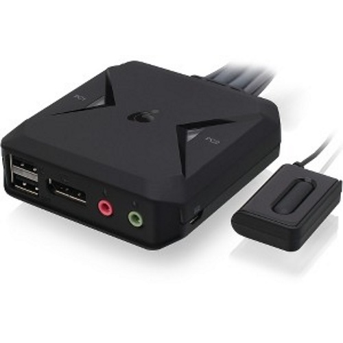 IOGEAR Commutateur KVM à câble DisplayPort USB 2 ports