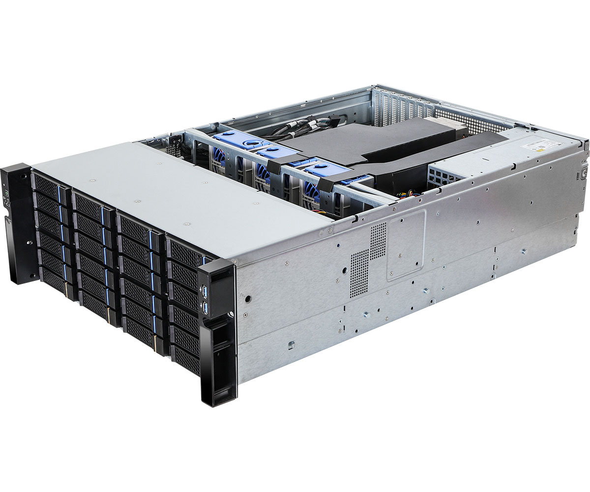 ASROCK  4U Barebone Server Dual Processor - (4U36L6E-MILAN2/2T)