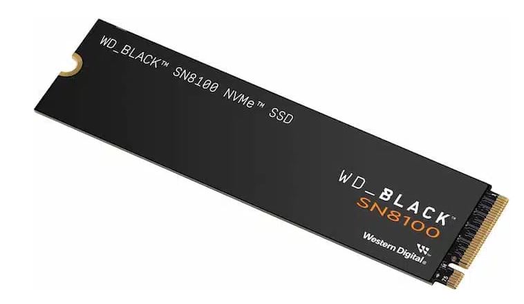 WD Black SN8100 2TB PCIe Gen5x4 NVMe M.2 2280 SSD