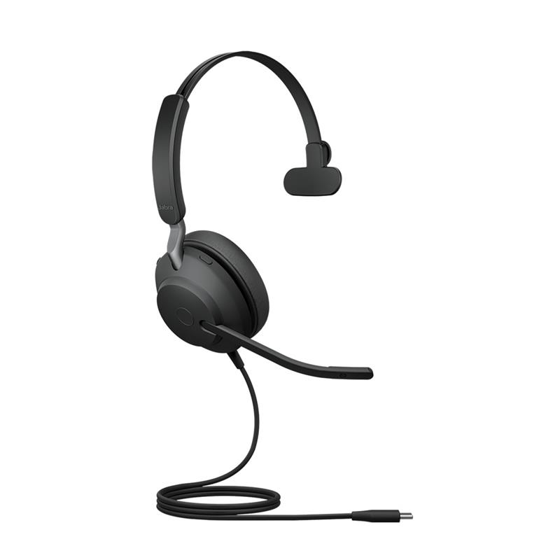 Jabra Evolve2 40 SE USB-C, UC Mono, câble d'extension
