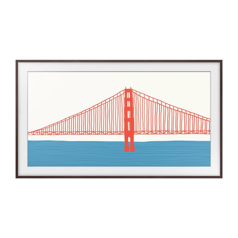 SAMSUNG 65" "The Frame" Cadre de base personnalisable - Brun" une option au Canada français