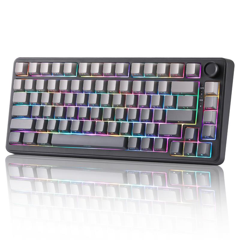 Yunzii B75 Wired RGB 75% Black Gaming Keyboard Pre Lubed Linear Switch