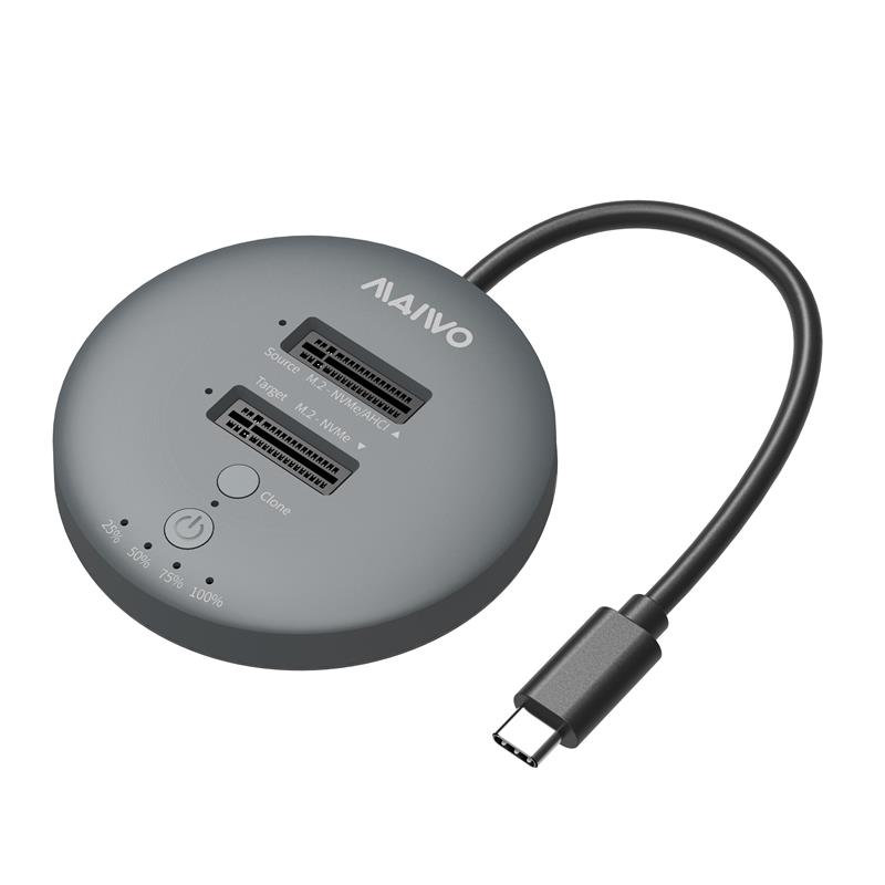 Station d'accueil et duplicateur Maiwo K3026P2 2 baies USB3.2 Gen2 pour NV(Open Box)