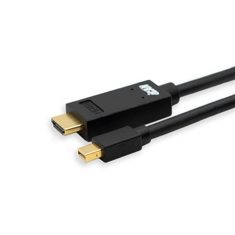 iCAN Mini DisplayPort  to HDMI 4K@30Hz, Gold Plated, 3FT, Black(Open Box)
