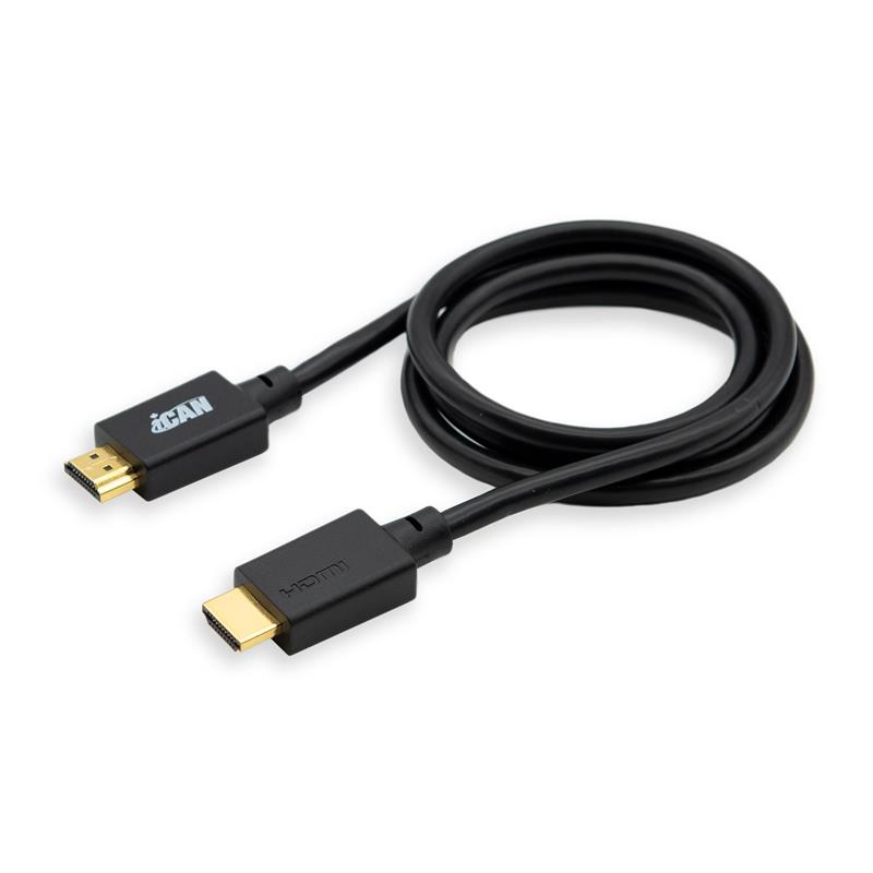 iCAN HDMI 28AWG Version 2.1, 8K , 48 Gbps, M/M, 2M, Black