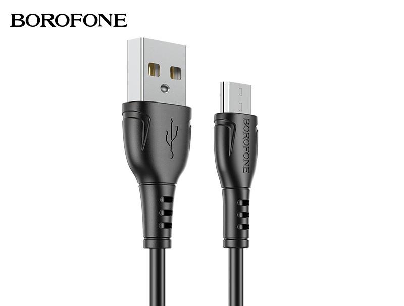 Câble de données de chargement HOCO BX51 Triumph pour Micro USB, 1m, Noir