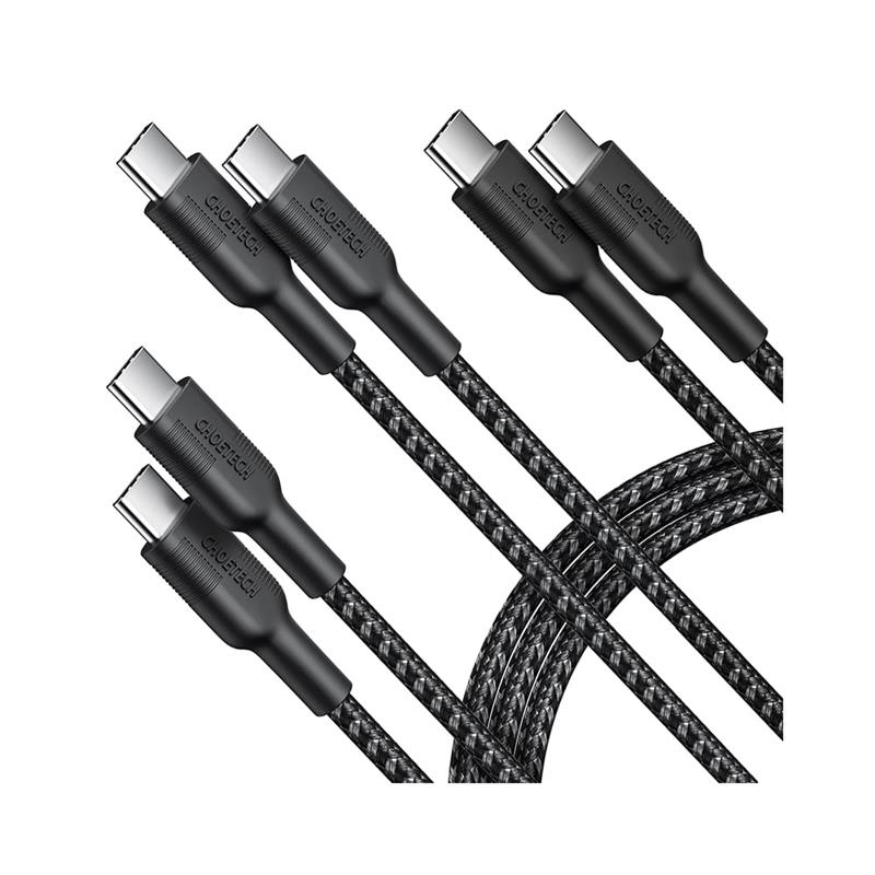 Choetech USB 2.0 Type-C Male vers Type-C Male câble, Paquet de 3