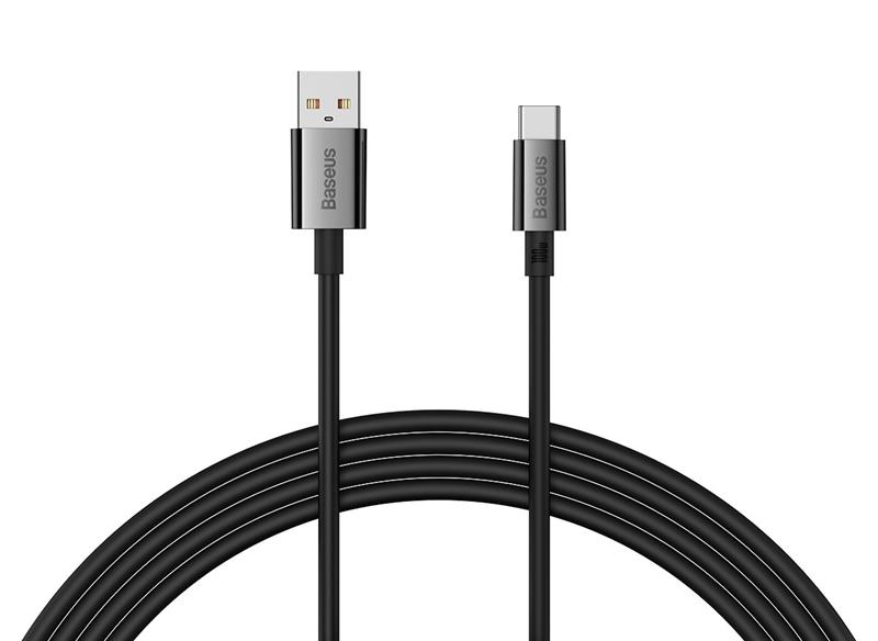 Câble de données de charge rapide Baseus série Superior USB-A vers Type-C 100 W, 1,5 m (5 pi), noir