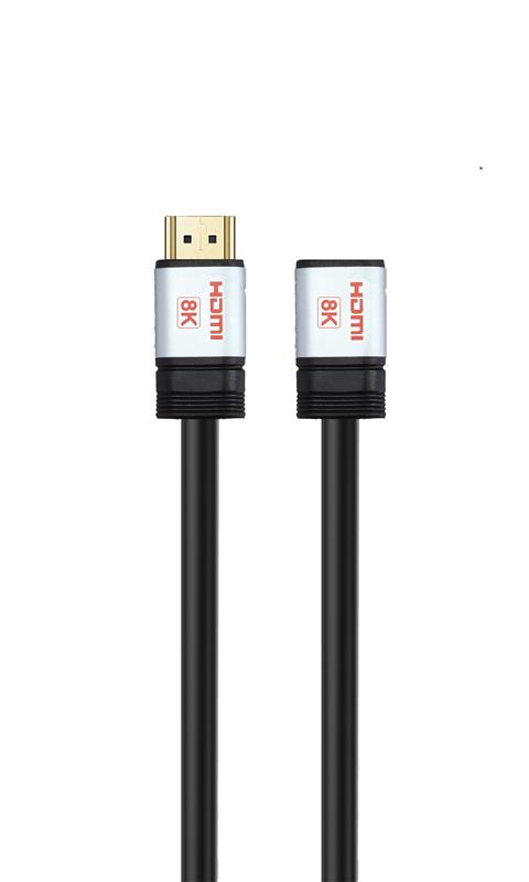 iCAN HDMI2.1 8K@60Hz, Male to Female, Extension Cable, 2m, Black(Open Box)