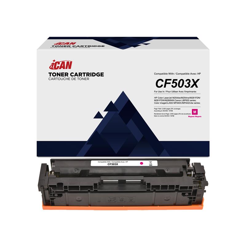Cartouche de toner magenta HP CF503X compatible iCan