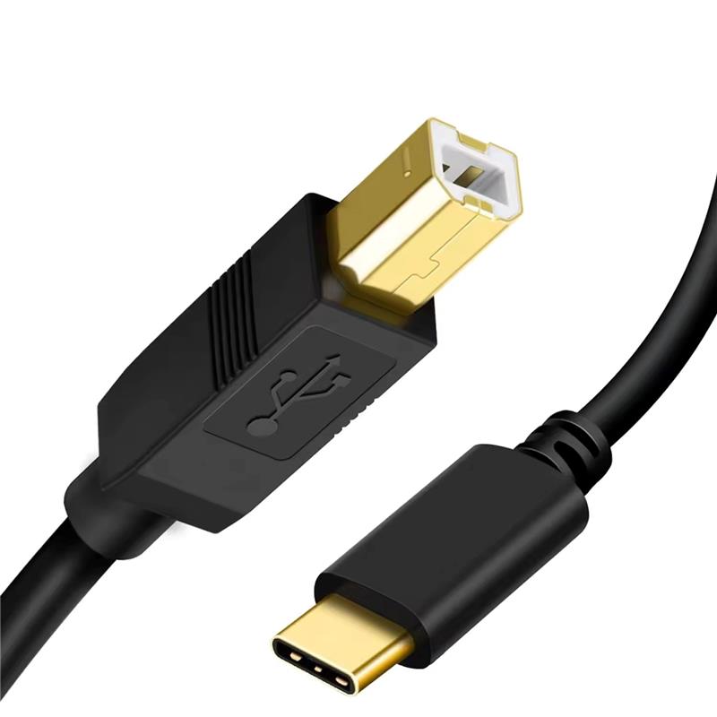 iCAN USB 2.0 Type-C Male to Type-B Male Cable, 3ft(Open Box)