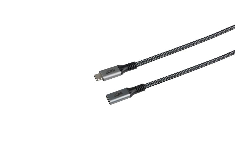 iCAN USB 3.1 Type-C Male to Type-C Female Extension Cable