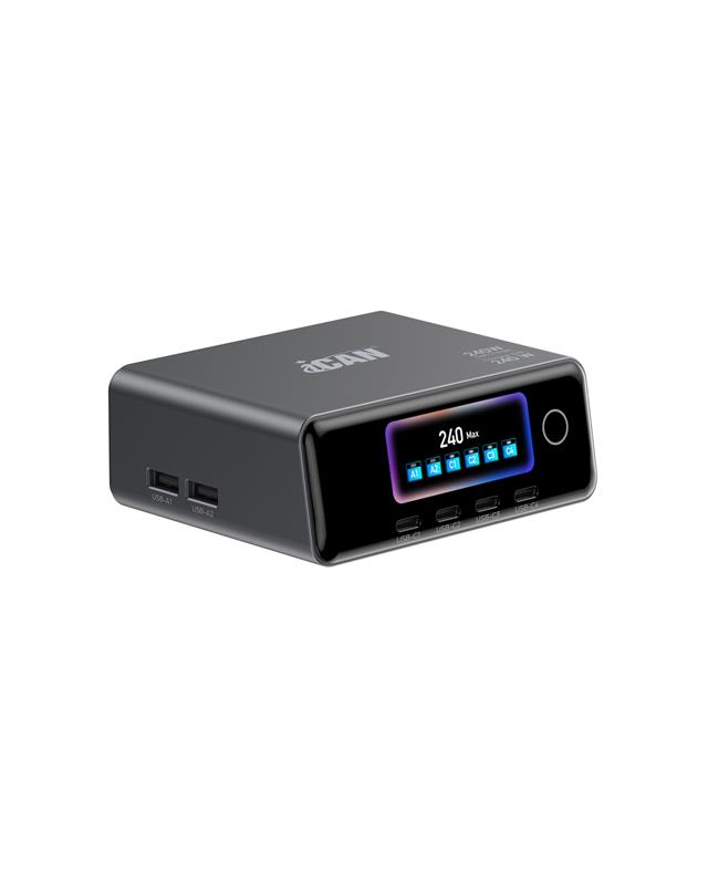 iCAN 240W 6-IN-1 TFT Display Charging Station
