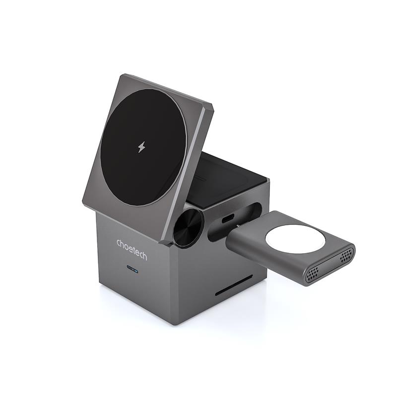 Choetech Chargeur sans fil magnétique 3-en-1 de 15W
