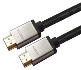 iCAN Premium HDMI 2.0 Cable, HDR, 18Gps, Nylon Braided, M/M, 5M, Black