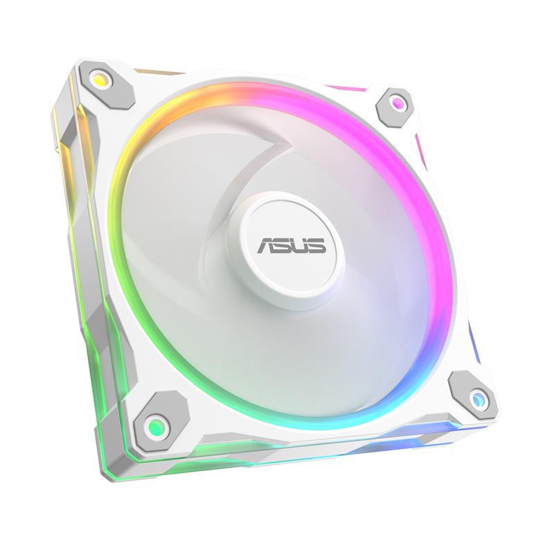 ASUS Ventilateur PRIME MR120 ARGB blanc 120 mm Ventilateur Paquet de 1