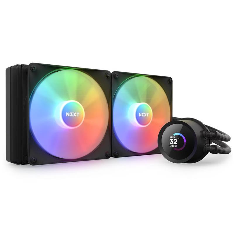 NZXT Kraken 280 RGB - 280mm AIO liquid cooler w/ 1.54in. Display, RGB Controller and RGB Fans (Black)(Open Box)