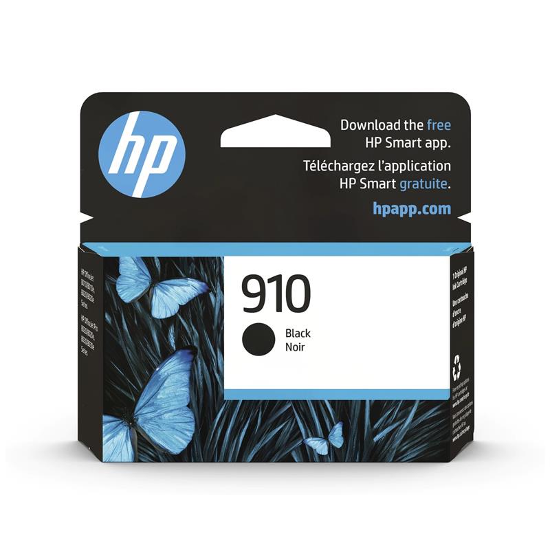 HP 910 Ink Cartridge - Black - Inkjet