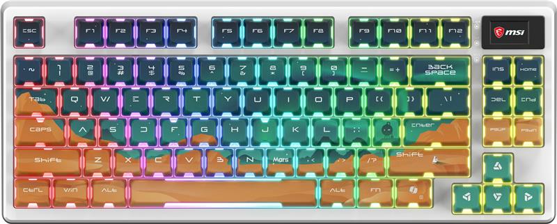 MSI FORGE GK600 75% Gaming Keyboard, Mars(Open Box)