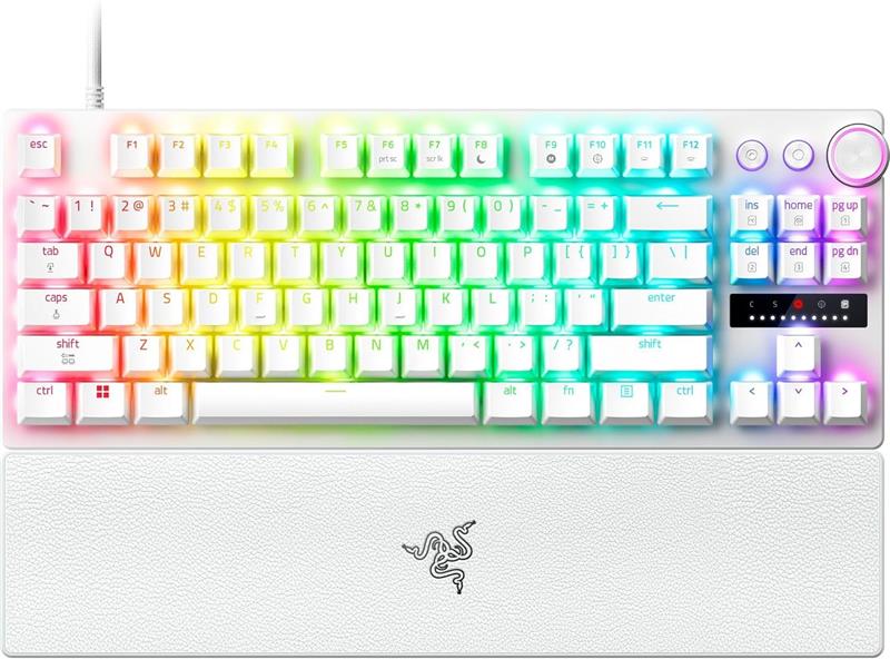 RAZER Huntsman V3 Pro TKL (80 %) Clavier de jeu, Blanc