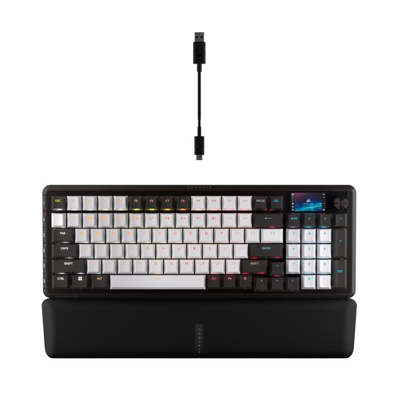 CORSAIR VANGUARD 96-MLX Quantum 96 % Clavier de jeu, Gris(Open Box)