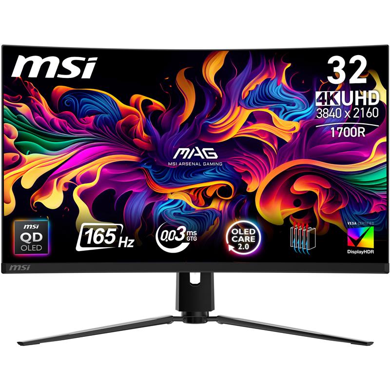 MSI MAG 321CUP QD-OLED 32" 16:9 UHD, 165Hz 0.03ms incurvé Moniteur