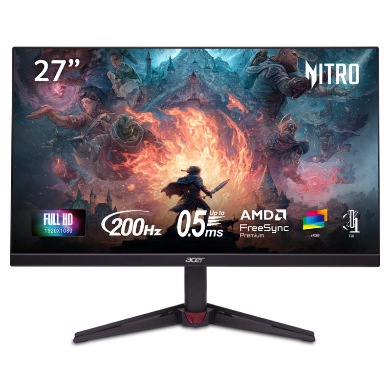 Acer Nitro VG270 27 pouces 1080P IPS 200Hz 0.5ms Moniteur de jeu(Open Box)