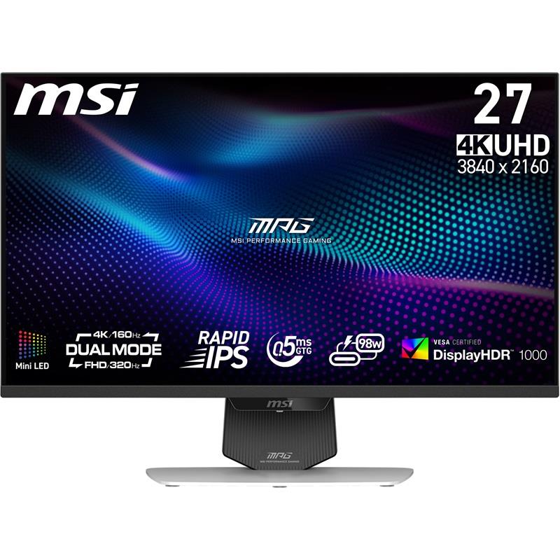 MSI 27 po 3840 x 2560 UHD 144hz/ FHD 288hz de jeuMoniteur(Open Box)