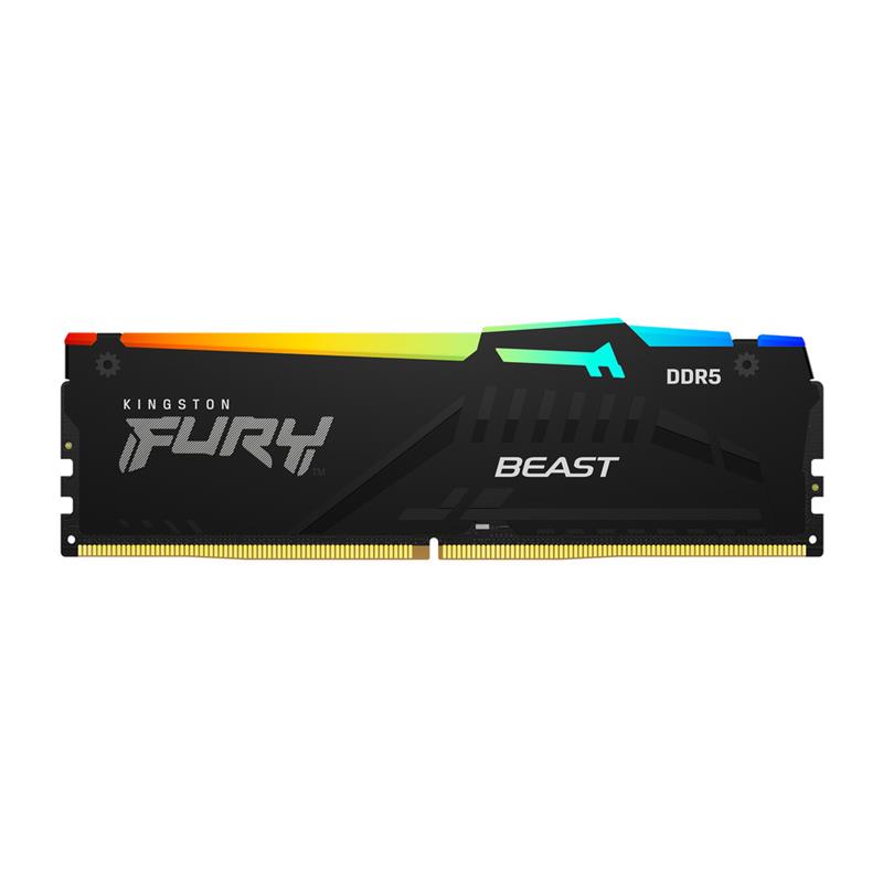 Kingston FURY Beast RGB 32GB (2x16GB) DDR5 6400MHz CL32 UDIMM