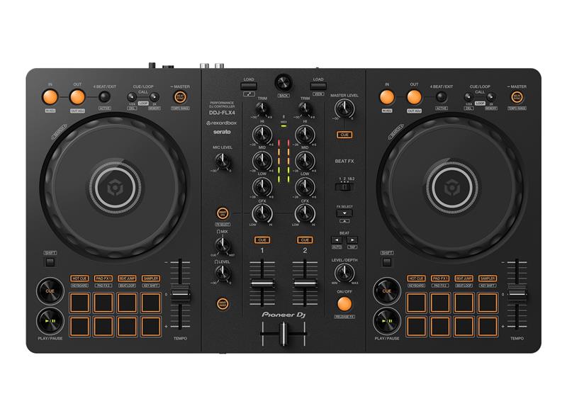 PIONEER DJ DDJ-FLX4 2-Channel DJ Controller, Black