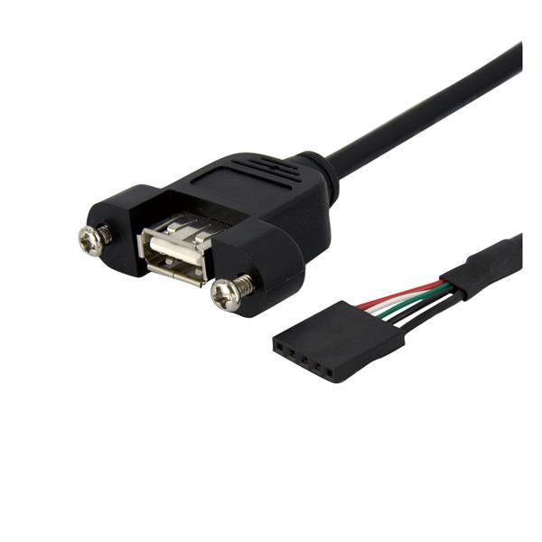 Câble USB à montage sur panneau STARTECH de 1 pied vers câble d'embase de carte mère
