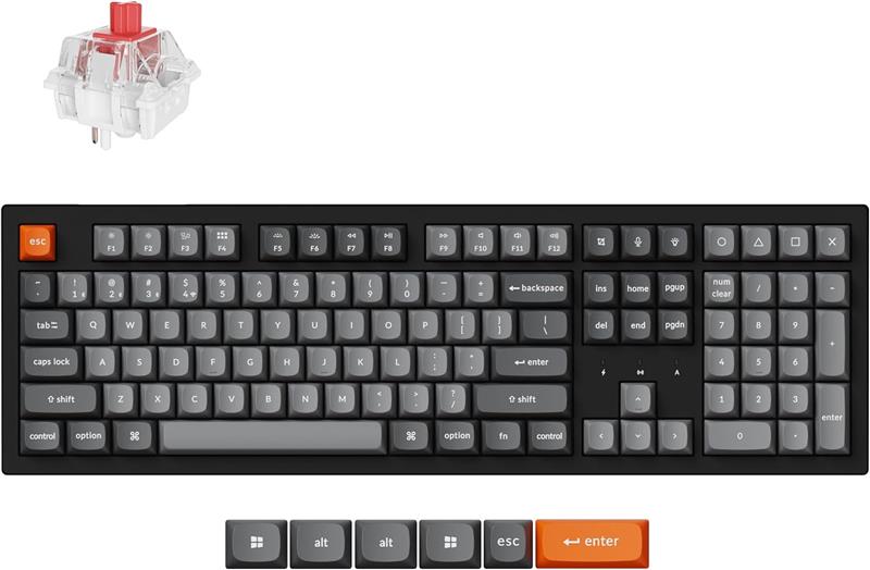 Keychron K10 Max Pleine grandeur Clavier Interrupteurs linéaires(Open Box)