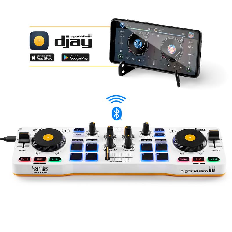 HERCULES DJControl Mix, Blanc