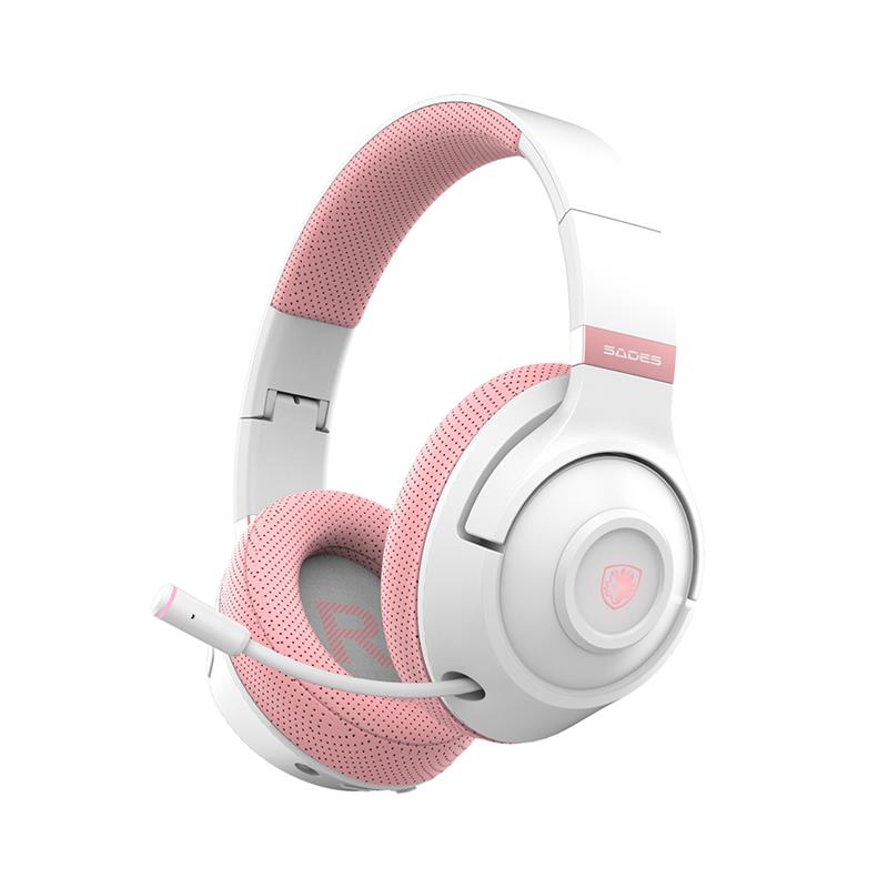 Casque de jeu sans fil SADES SA-205-P Whisper avec micro rétractable