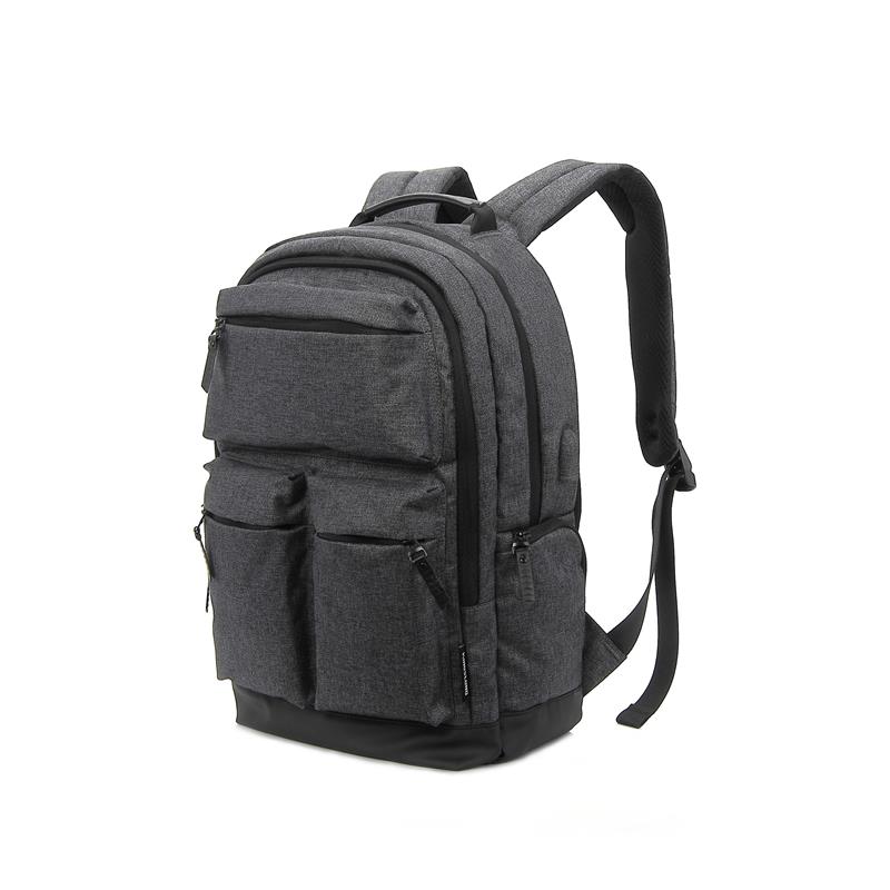KINGSLONG - Sac à dos en polyester 15,6 po noir