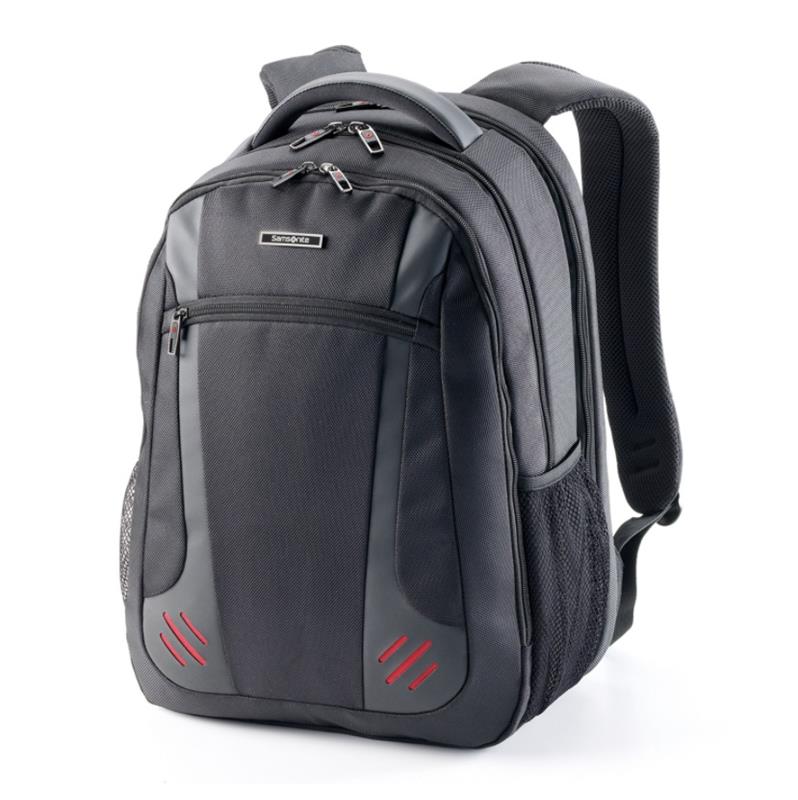 Le sac à dos pour ordinateur portable SAMSONITE Techtonic 2 15,6 po PRO avec RFID, noir/rouge